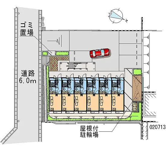 京都市伏見区桃山紅雪町 月極駐車場